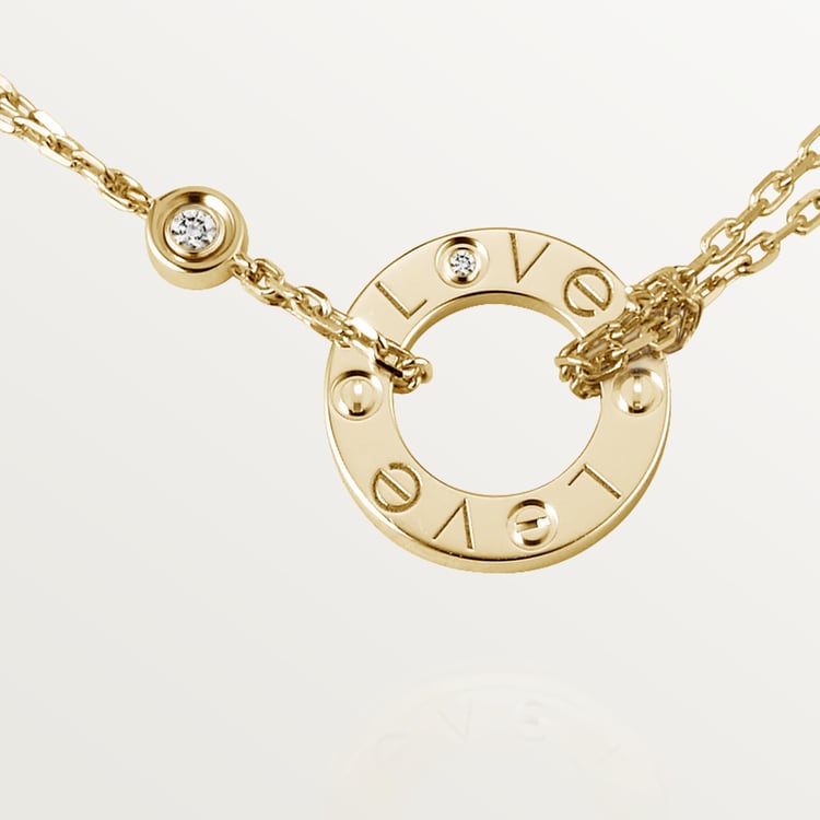 18K Love 2 Diamond Necklace